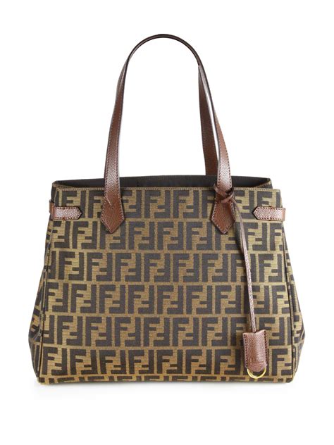 fendi toujours large tote|Fendi zucca shopper tote.